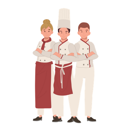 Professional Chef Team  イラスト