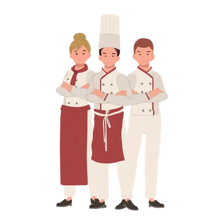 Professional Chef Team  イラスト