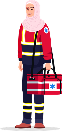 Professionnel de santé d'urgence  Illustration