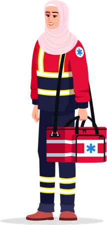 Professionnel de santé d'urgence  Illustration