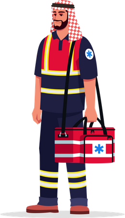 Professionnel de santé d'urgence  Illustration