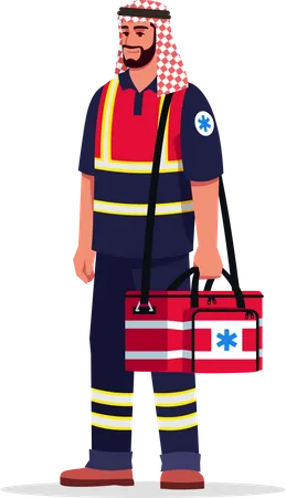 Professionnel de santé d'urgence  Illustration