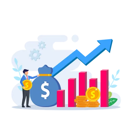 Bénéfice d'investissement financier  Illustration