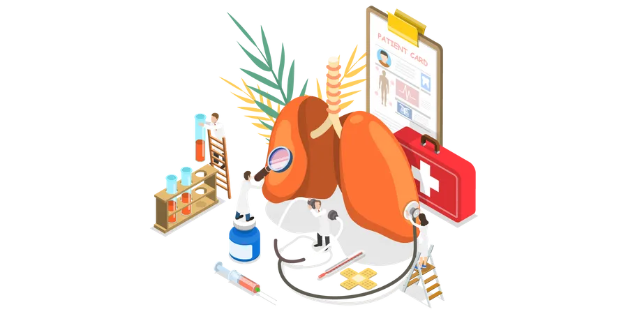 Pulmonary Examination  일러스트레이션