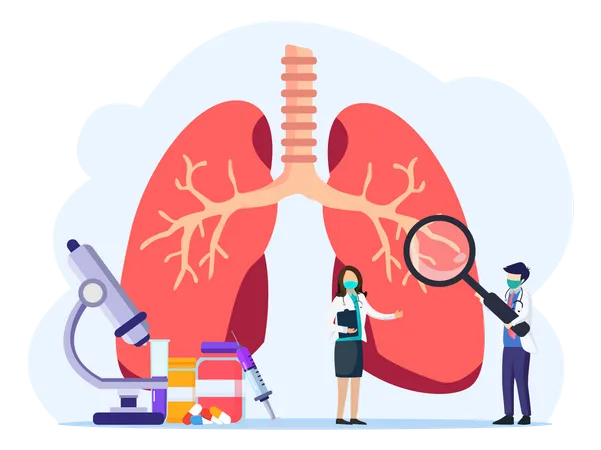 Pulmonology Treatment  일러스트레이션