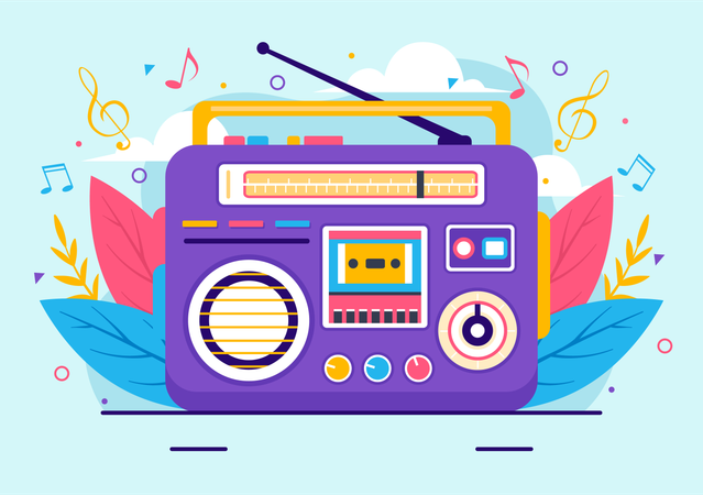 Radio FM  Ilustração