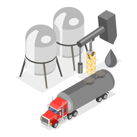 Raffinerie de pétrole  Illustration