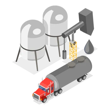 Raffinerie de pétrole  Illustration