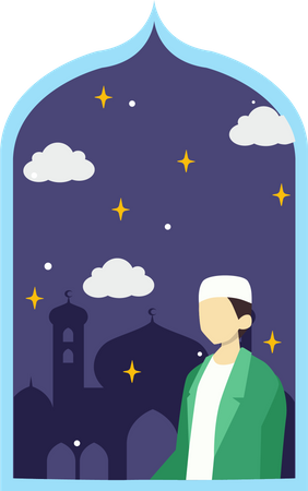 Nuit de ramadan  Illustration