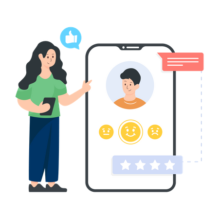 Rating App  Illustration