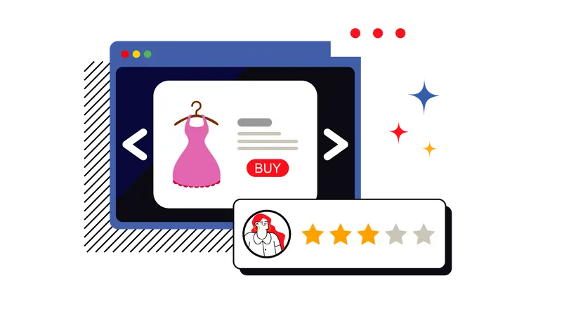 Ratings and Reviews  イラスト