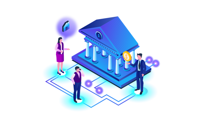 Real Estate Financing Company  Illustration