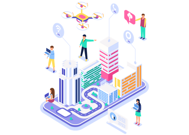 Real estate marketplace  イラスト