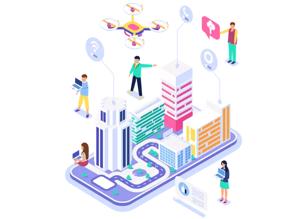 Real estate marketplace  イラスト