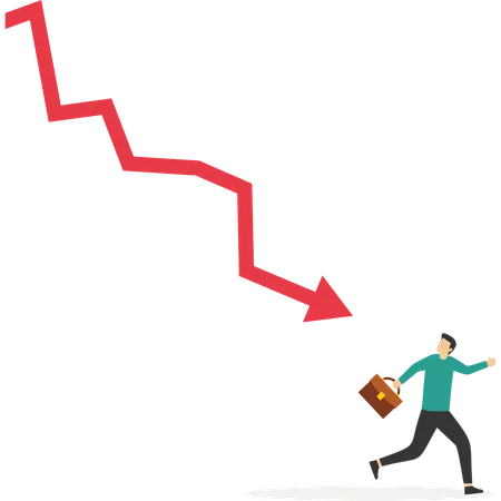 Recessão econômica  Ilustração