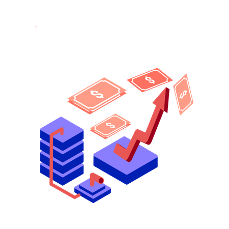 Recession inflation  Illustration