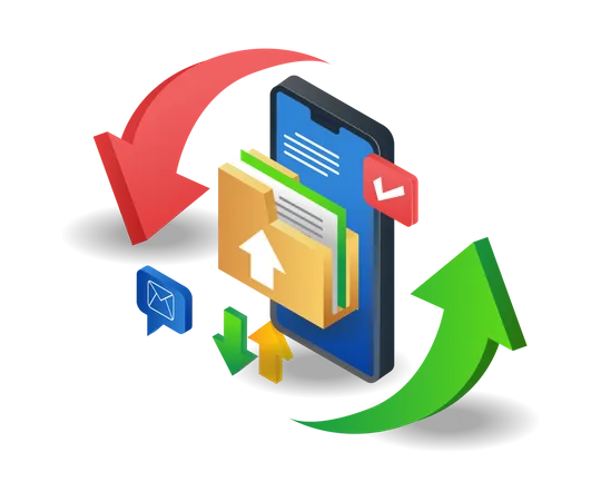 Recover smartphone data  Illustration