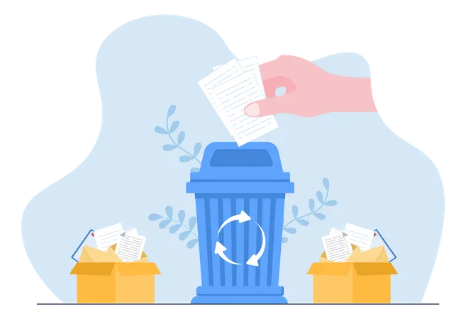 Recycling Bin  Illustration