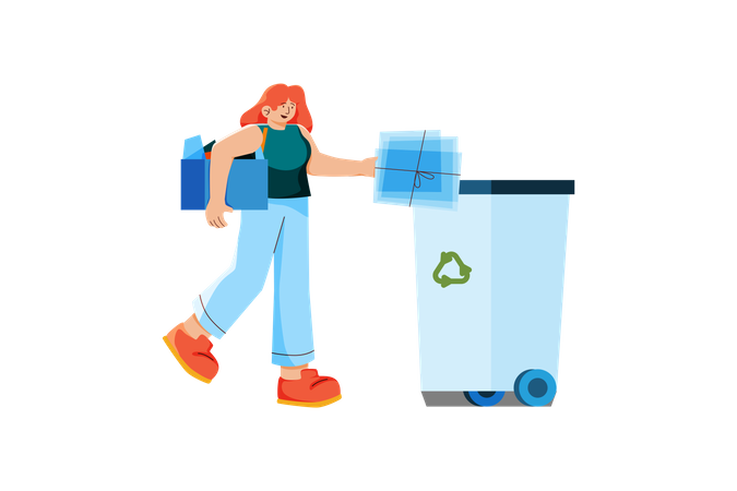 Recycling Garbage  Illustration