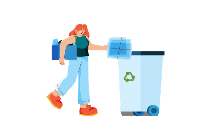 Recycling Garbage  Illustration