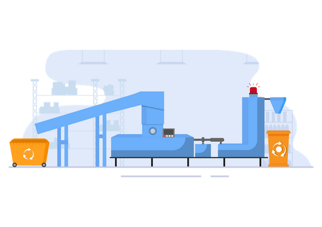 Recycling Process  Illustration