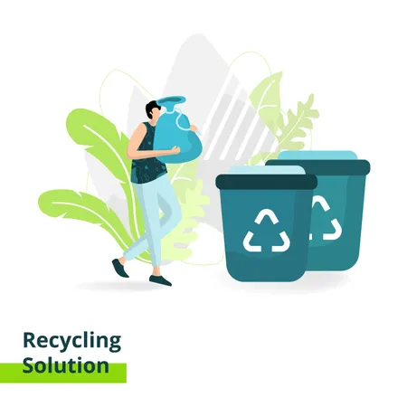 Recycling Solution  Illustration