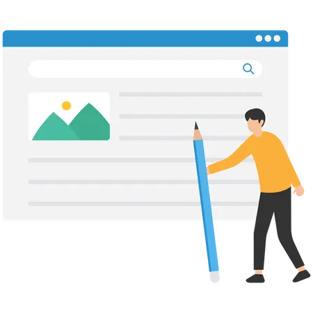 Rédacteur de contenu  Illustration