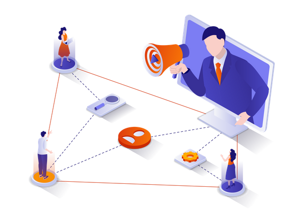 Referral marketing  Illustration