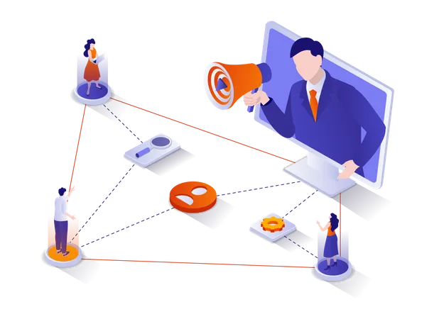 Referral marketing  Illustration