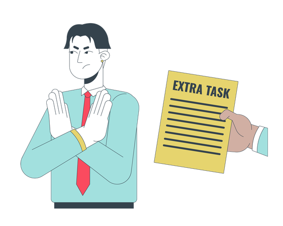 Rejecting extra task  Illustration