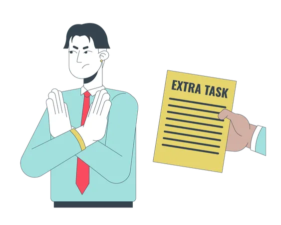 Rejecting extra task  Illustration