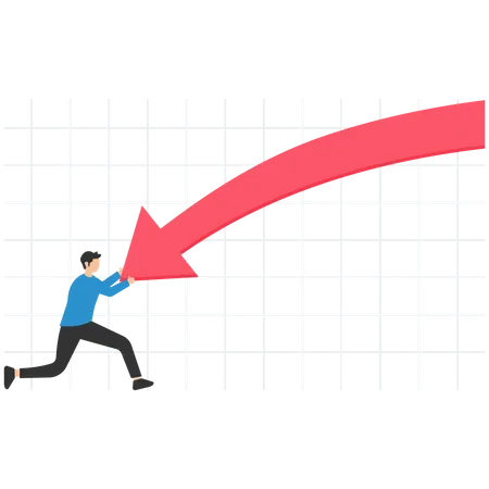 Resilience to survive investment crash  Illustration