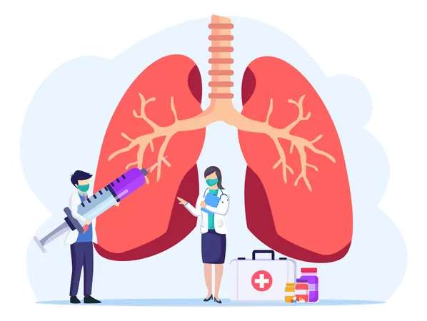 Respiratory System Examination  일러스트레이션