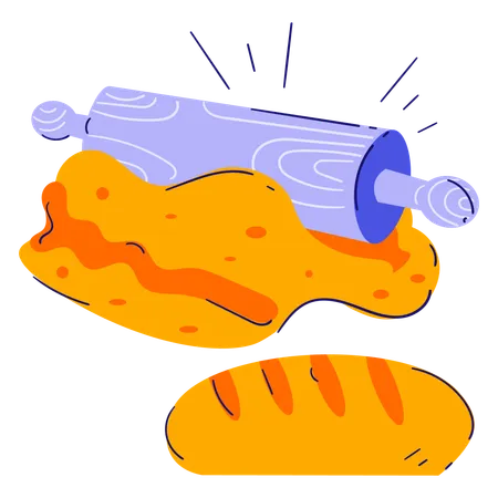 Rolling pin  Illustration