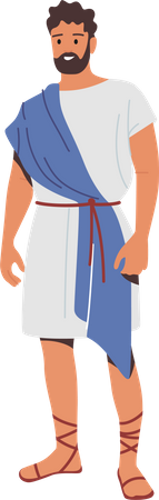 Roman Man in Historical Costume  イラスト