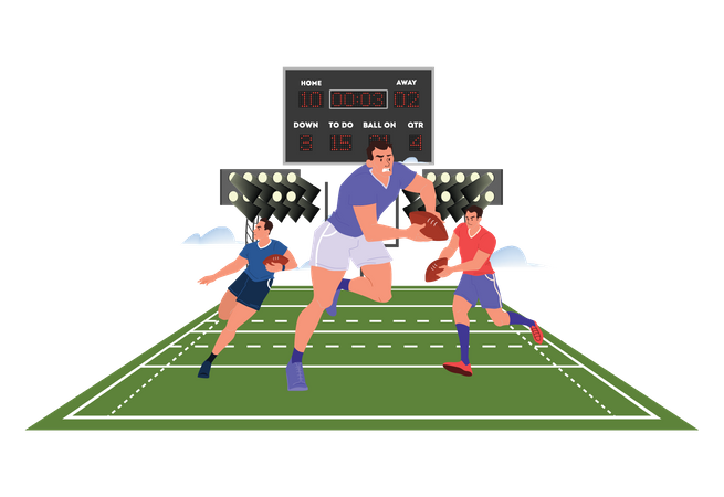 Rugby Competition  Illustration