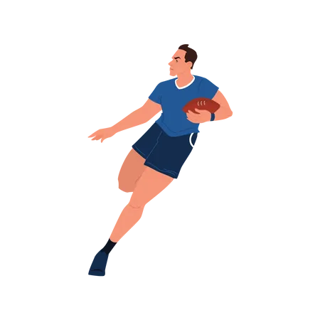 Rugby player  Illustration