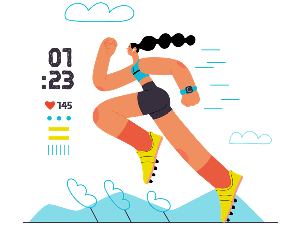 Running Calorie Burn  Illustration