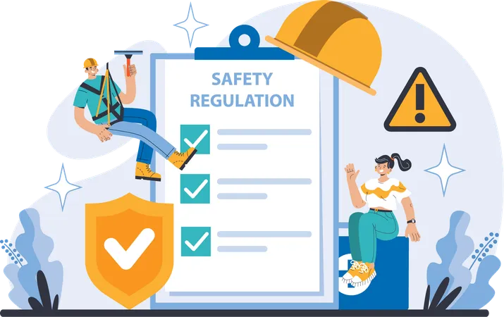 Safety regulation  イラスト