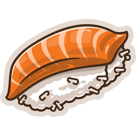 Salmon Sushi  Illustration