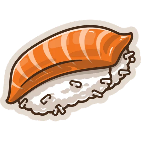 Salmon Sushi  Illustration