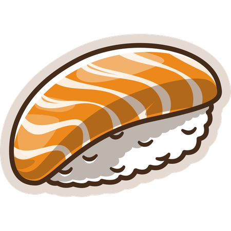 Salmon Sushi  Illustration