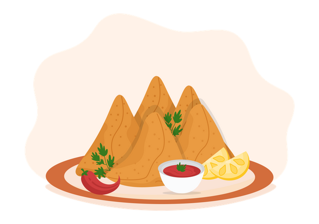 Samosa  イラスト