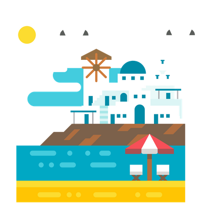 Santorini  Ilustração