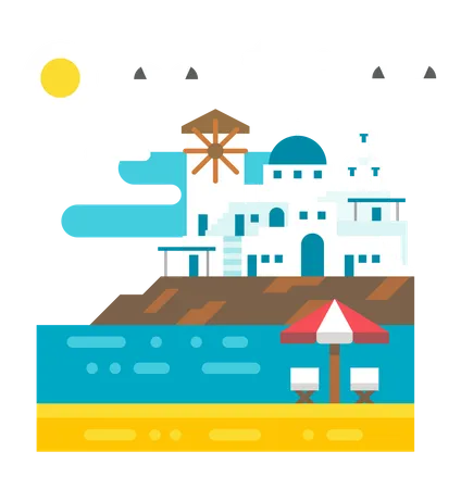 Santorini  Ilustração