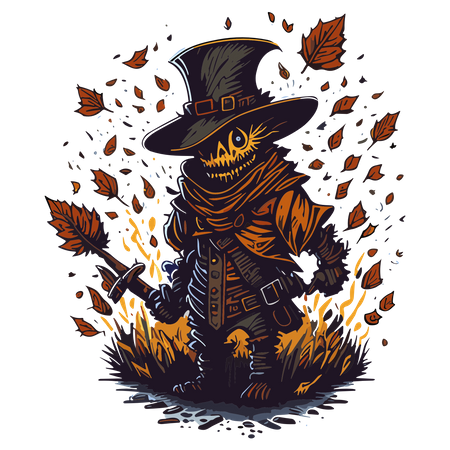 Scarecrow clipart  일러스트레이션