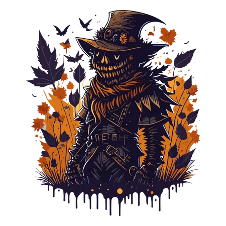 Scarecrow clipart  일러스트레이션