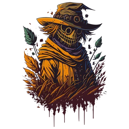 Scarecrow clipart  일러스트레이션