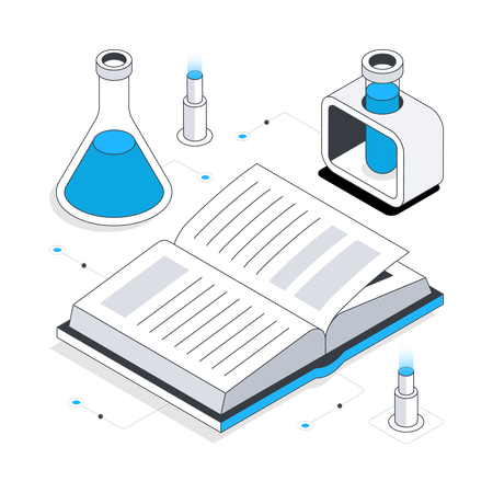 Science lab testing  イラスト