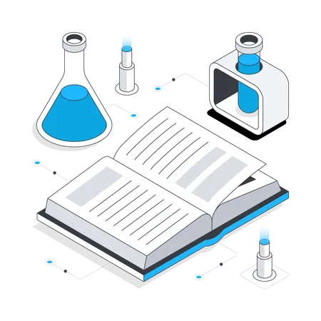 Science lab testing  イラスト